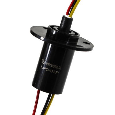Mini Type Wind Turbine Slip Rings,3 Circuits 10A Capsule Length 42.53mm,For CCTV Pan