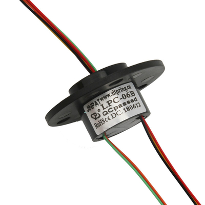 6 Circuit Gold Contact Slip Ring 2A 300 RPM LPC-06B