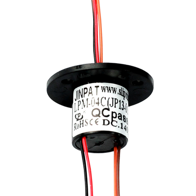 4 Circuit Miniature Slip Ring for Robot Arm 200RPM 240V