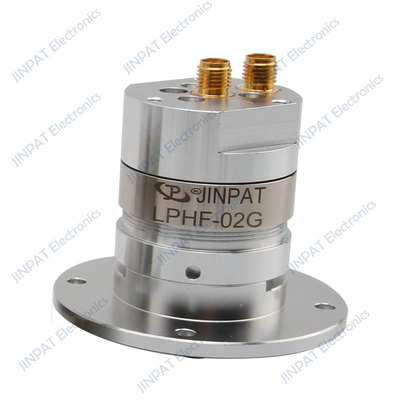 Anneau de glissement à double canal IP60 pour joints rotatifs coaxiaux RF avec anneau de glissement de signalisation compact pour des vitesses allant jusqu'à 60 trillons.