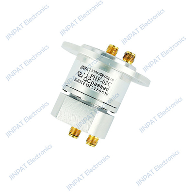 Rings coaxiaux rotatifs à double canal IP40 avec bagues coulissantes de signal compact Vitesse jusqu'à 50 tr / min