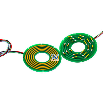 5 circuits Pancake Slip Ring avec rotation à 360° et tension nominale 24VAC/DC pour une transmission électrique fiable