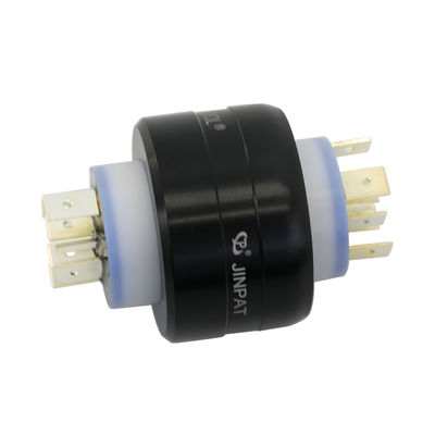 JINPAT 6 pôles 1000 tours par minute Mercure Slip Ring avec 6 canaux pour une puissance stable et un transfert de signal