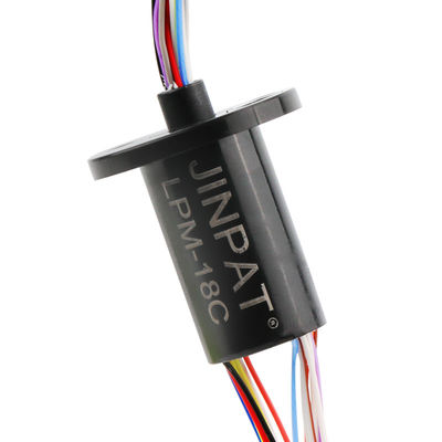 Bague collectrice à capsule 18 circuits 250 tr/min avec contact or-or pour bras mécaniques et analyseurs biochimiques