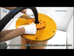 Bagues collectrices à trou traversant pour engins de chantier IP65 36VDC